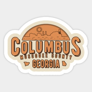 Columbus Georgia Badge Logo Sticker